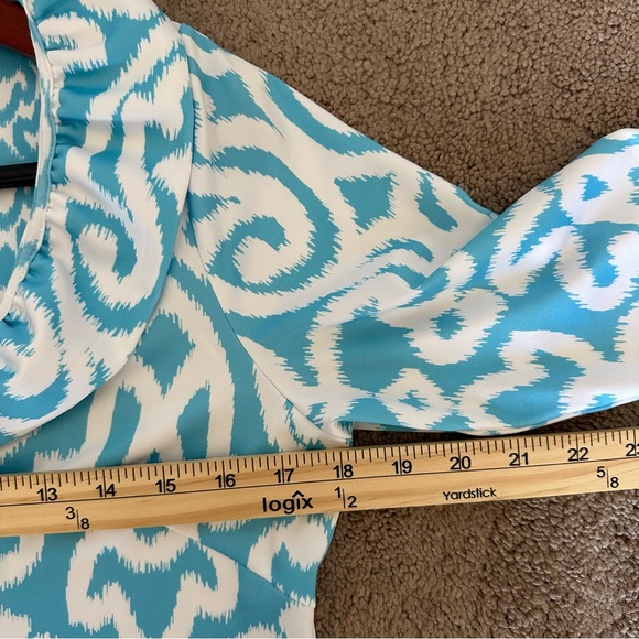 Gretchen Scott Palm Beach Resort Shift Dress Blue White Size Small - Picture 9 of 11